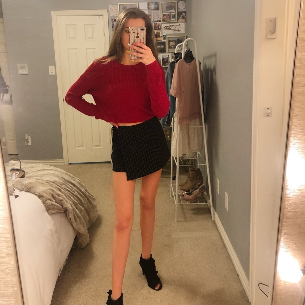 Hollister red sweater